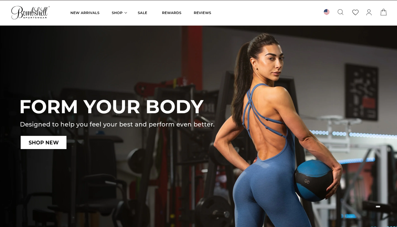 Bombshell Sportswear storefront